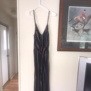 Lavender Field long leg romper S